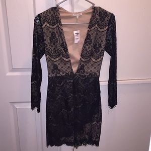 Black lace Charlotte Russe dress